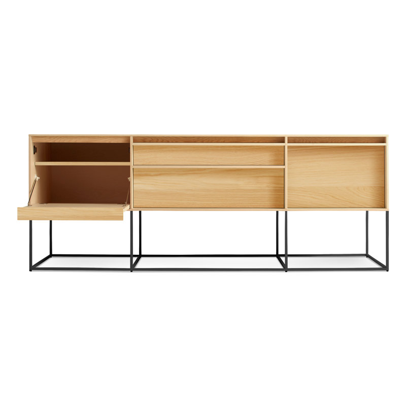 Rule 74'' W Console Table, White Oak