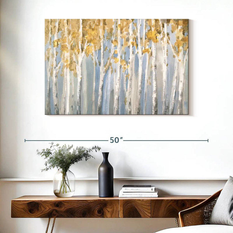 Harnek Fall Golden Birches, 26" H x 39" W