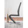 Corova High Gloss Chrome Dining Table Set with 6 Modern Design Faux Leather Dining Chairs
