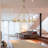 59" Dimmable Round Glass Shade Chandelier-111203650
