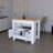 Kitchen Island, White / Macadamia-24488566