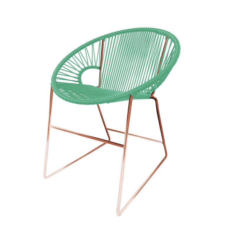 Chaise de patio Puerto, Menthe / cuivre