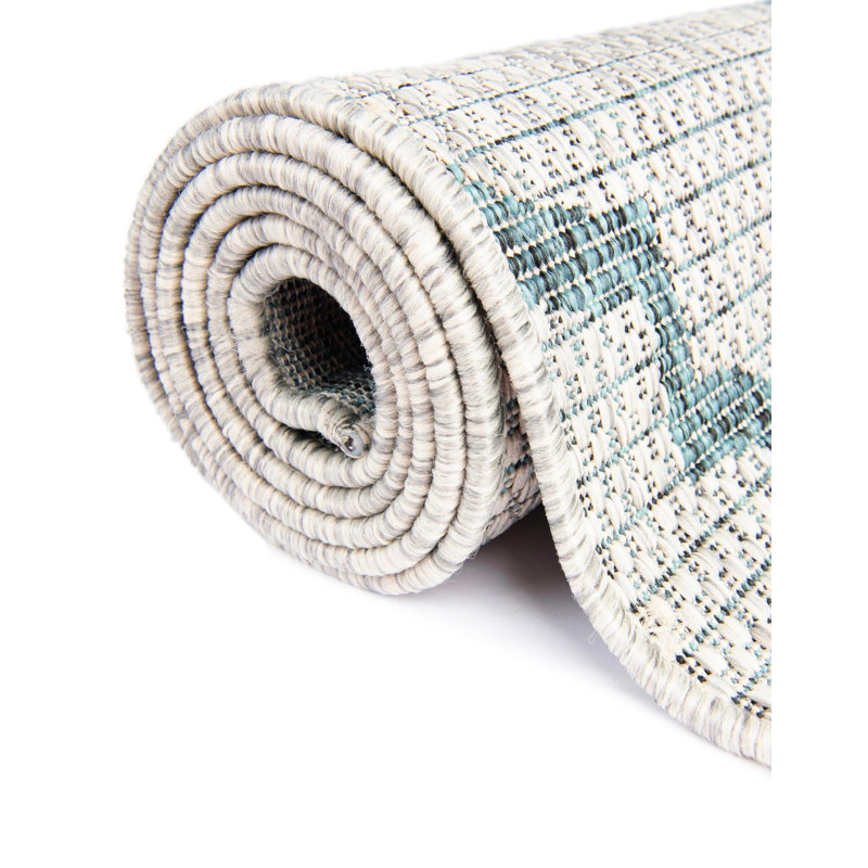 Tapis gris à motif géométrique Bethany-Mai, Rectangle 5 pi 1 po x 8 pi