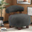 Set of 2 Accent Chairs, Boucle Fabric Wood Frame, Modern Home Lounge