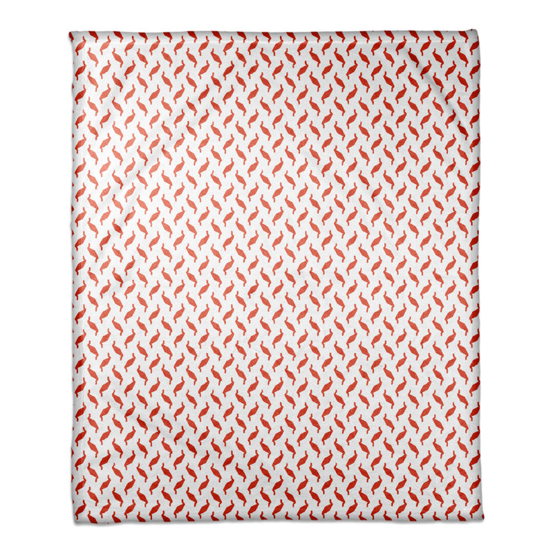 Jeté Zig Zag, rouge