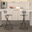 Tabourets de bar à hauteur de comptoir rayés, de 2 avec revêtement en velours moderne, ergonomiques, repose-pieds, base stable, chargement de 220 livres, utilisation intérieure pour tabourets de pub d'affaires, îlot de cuisine, structure légère, --206769883