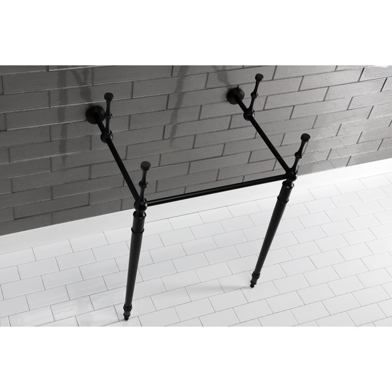 Kingston Brass Edwardian Brass Console Sink Legs, Matte Black