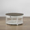 Round Cocktail Table With Drawer And Casters