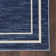 Lucretia Abstract Machine Woven Chenille Indoor/Outdoor Area Rug in Blue