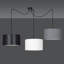 Pascua 3 - Light Black Drum Pendant-40748499