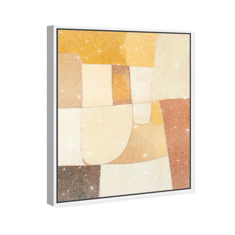 Tawny Hues II Canvas Abstract Print by Oliver Gal, Black Frame, 16 x 20, 21"H x 17"W, White Frame
