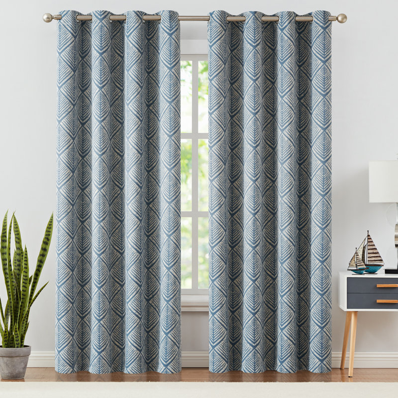 Paire de rideaux obscurcissant Meghanne, Bleu, L 50 po x L 95 po