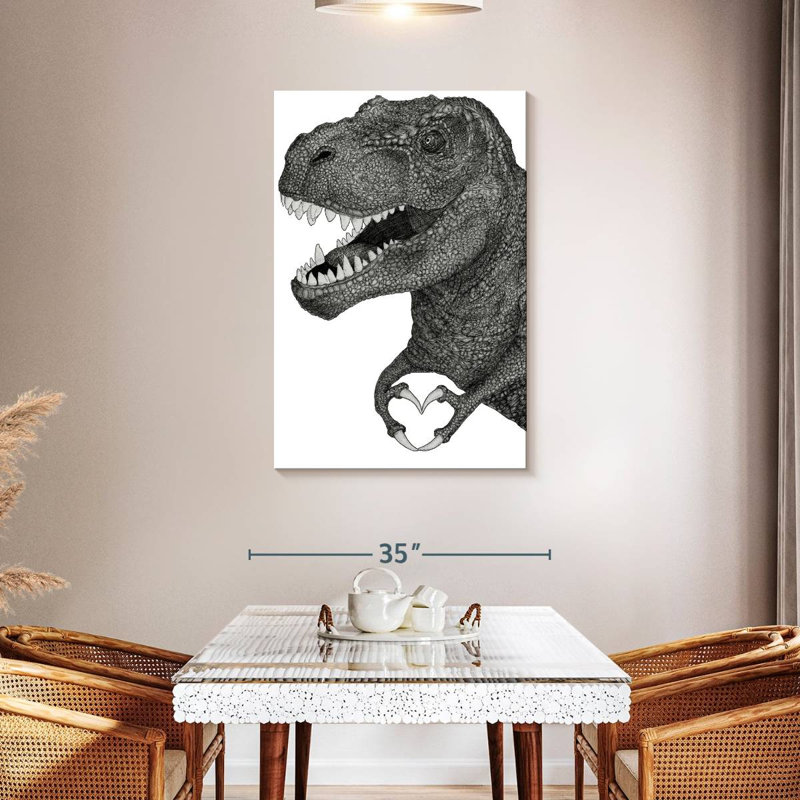 Brampt Dino Love, 45" H x 30" W