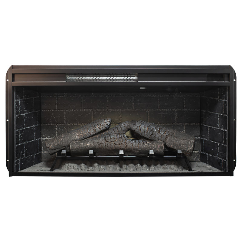Foyer électrique infrarouge 36 po, garniture amovible, panneau de commande tactile, double protection, puissance de 1 500 W, 4 réglages de luminosité de la flamme, 400 pieds carrés Pi. Couverture, 8 heures de minuterie avec chaleur, / ul
