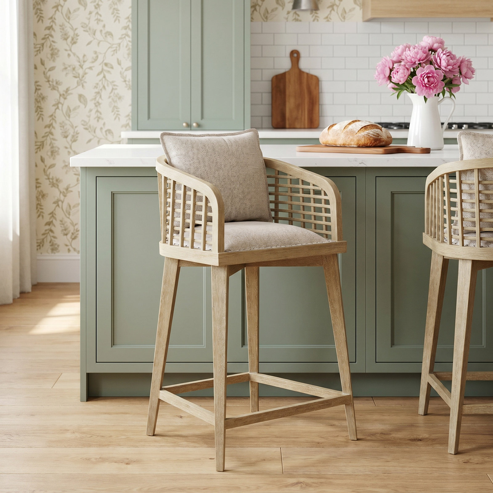 Mabe 24" Bar Stool, Driftwood
