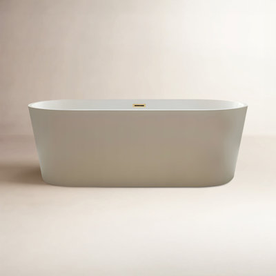 Iris 67" Freestanding Soaking Acrylic Bathtub