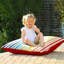 rucomfy Beanbags Outdoor Square Floor Cushion Bean Bag. Use in Garden as Large Cushion or Sun Lounger. Water Resistant 70 x 70cm-875993516