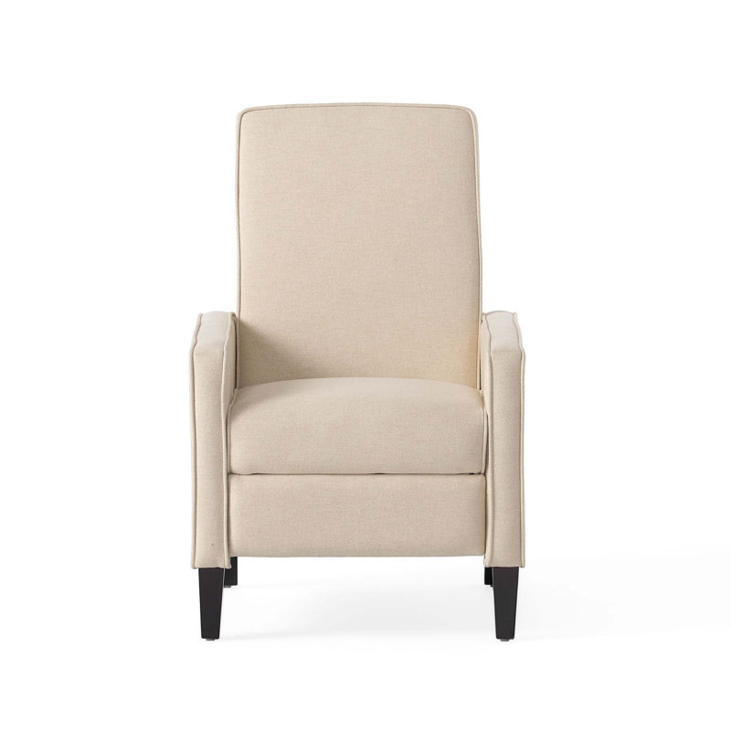 Hayle Manual Club Recliner, Beige 100% Polyester