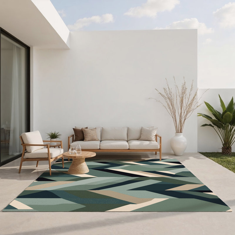 Tapis d'intérieur et d'extérieur Vista Echo, Rectangle 1 pi 6 po x 2 pi 6 po