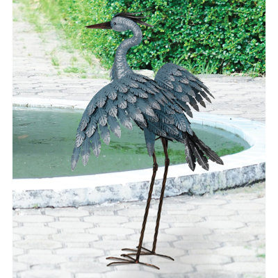 Statue de jardin extérieur en métal fabriqué à la main
