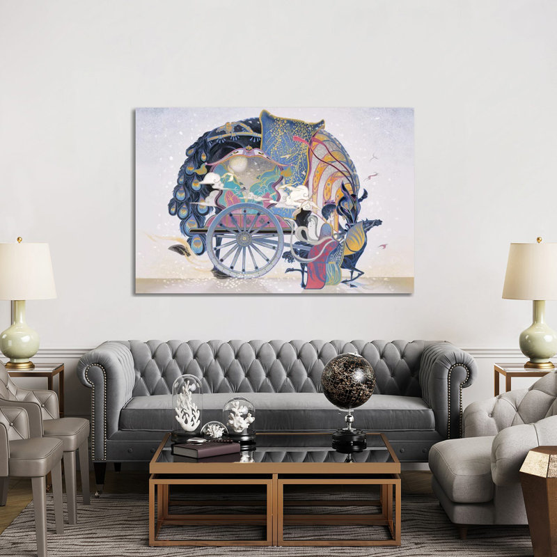 She Has A Secret by Sija Hong - Painting on Canvas, Wrapped Canvas, 152.5 cm H x 101.5 cm W x 3.175 cm D