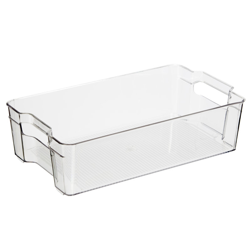 Stackable Storage Bin, 3.75" H x 8.5" W x 14.75" D