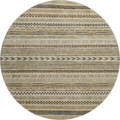 Premium Machine Washable Brennon AMF1625 Stripes Rug