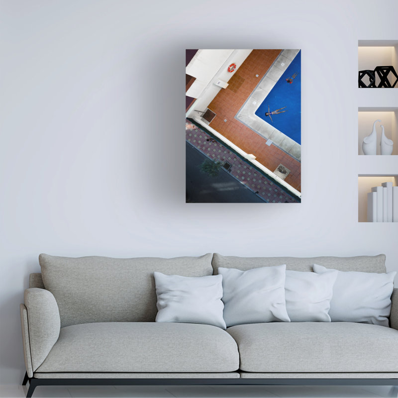 Andres Gamiz Triangles Canvas Art, 32" H x 24" W