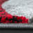 Ultan Abstract Gray Red Area Rug-1846887409
