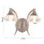 Rivale Stainless Steel Armed Sconce-1392526762