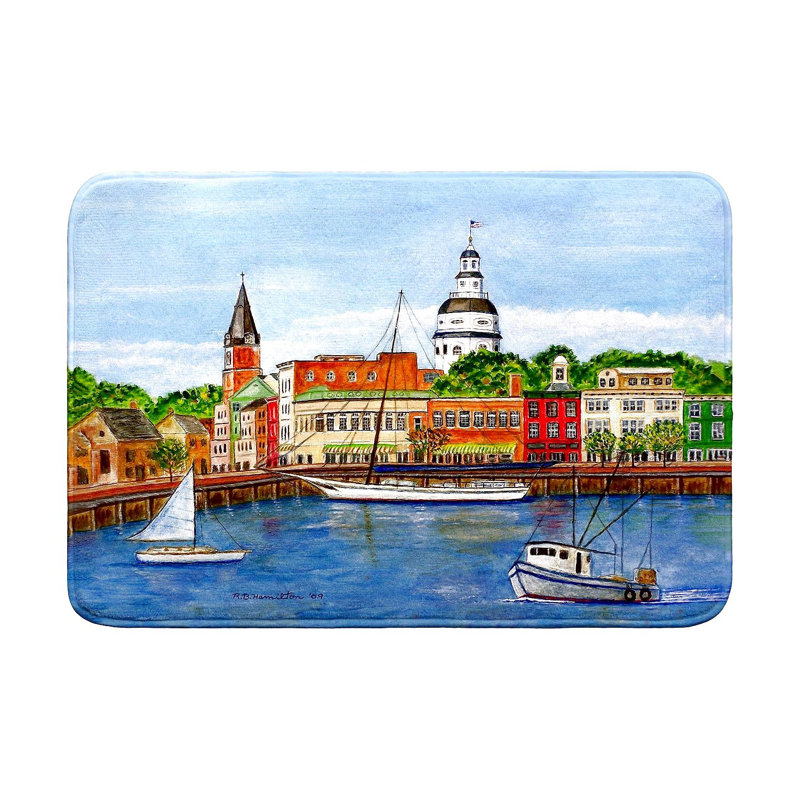 Tapis de bain Annapolis City Dock, MD, Simple - L 24 po x l 36 po