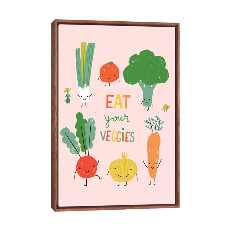 Fruit amusant III par Caroline Alfreds - impression d'art graphique, H 26 po x l 18 po x 1,5 po, Pas de tapis