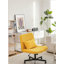 Chaise de bureau moderne, chaise de bureau d'ordinateur avec tissu en lin-127301149