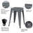 Shively Iron Counter Stool with Iron Frame-834113216
