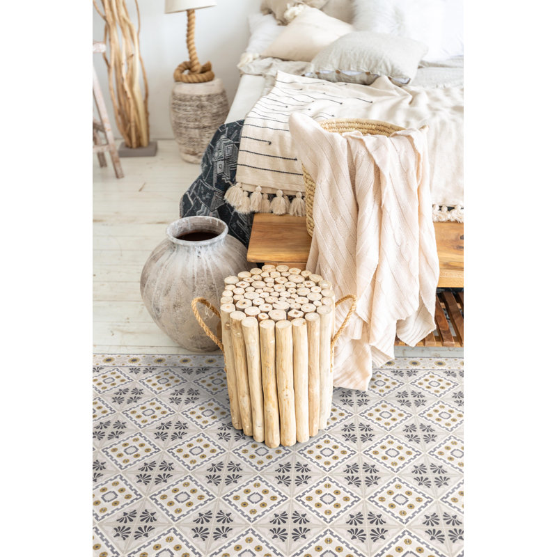 Fontana Easy to clean Vinyl Rug, Runner 2' x 6'