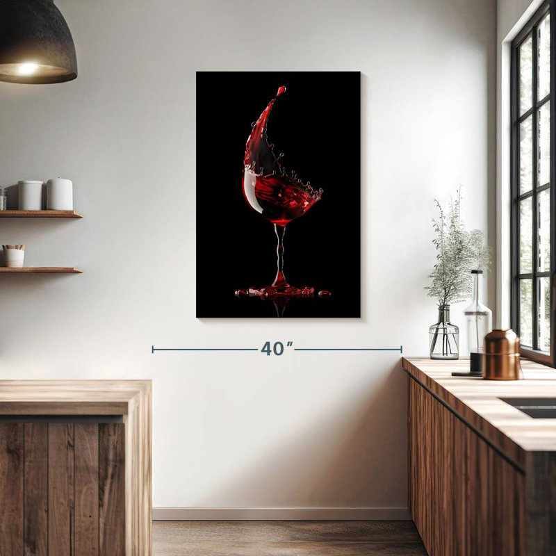 Yarlin Red Wine Glass, 39" H x 26" W