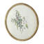 S/4 D19.7" Flora Print Round Frame