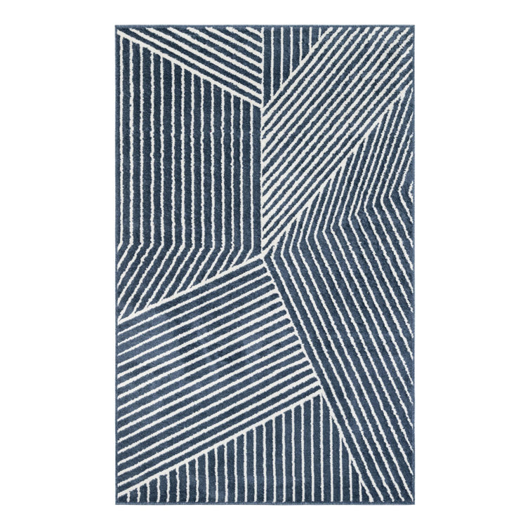 Latitude Run® Orkla Nikolis Rug Blue
