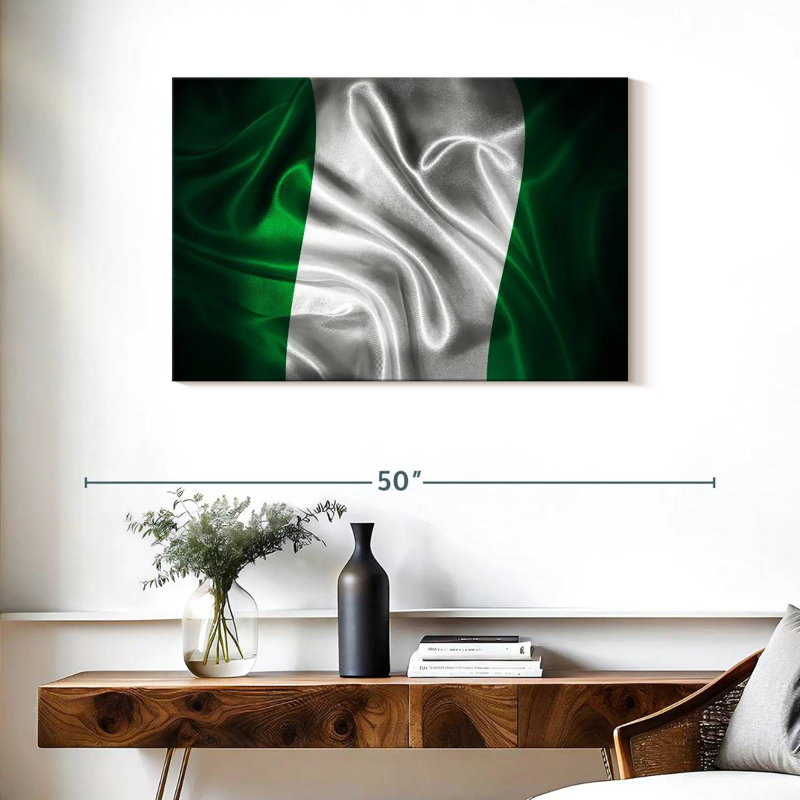 Borges Vignette Nigeria Flag, 24" H x 36" W