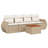 Vidaxl Garden Sofa Set Beige, Cream White