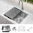 KBFmore Laundry Utility 18 Gauge 25 Inch Undermount/Topmount Kitchen Sink with 4 PCs Accessories