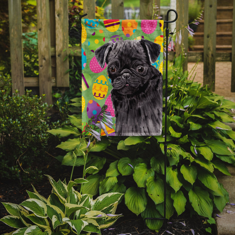 Drapeau de jardin Atara, Carlin (noir)