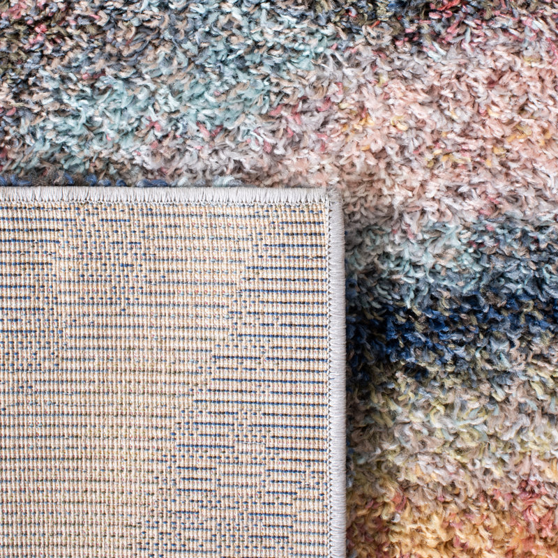 Arax Performance Abstract Rug, Round 6'7"