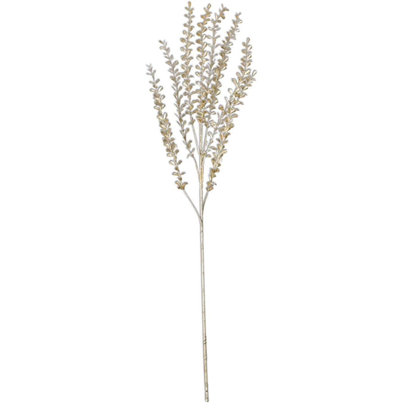 31 Inch Champagne Glittered Stem W/Mini Teardrop