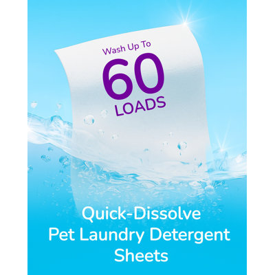 Fido Fave Pet Laundry Detergent Sheets Odor Remover, 30 count