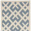 Tapis intérieur / extérieur bleu / blanc à motif géométrique Arneshia-117303663