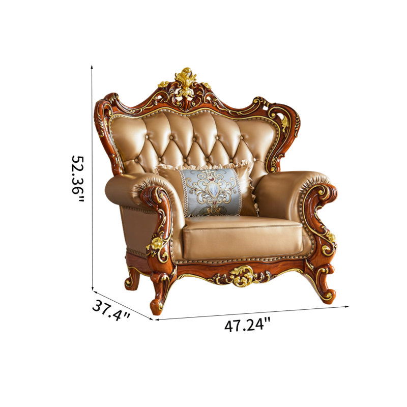 Fauteuil en bois massif American Retro 47,24 de large
