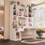 Armoire moderne avec coiffeuse et rangement solide-739342961