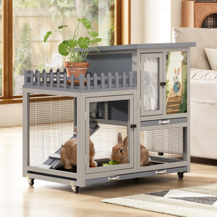 2-tier Outdoor Insulated Rabbit Hutch