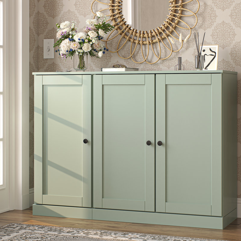 Armoire à chaussures 100% en bois massif avec portes Shaker, tablettes réglables, rangement modulaire pour vestibule, l 48,5 po x H 35,75 po